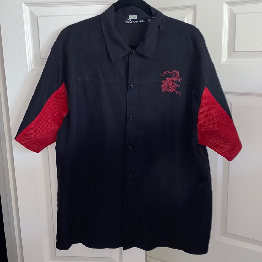 No Boundaries Dragon Button Up